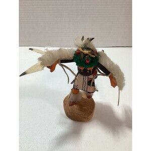 Vintage Hopi Eagle Dancer Kachina Doll Native American Art Signed R T